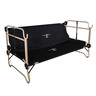 Disc-O-Bed Bunk with Organizers - XXLarge - Black
