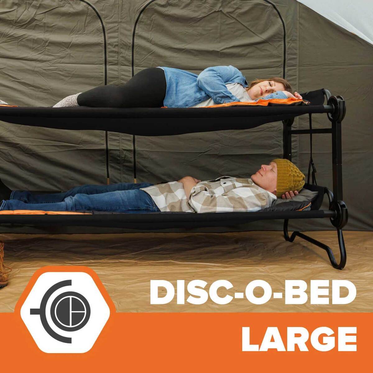 Disc-O-Bed Large Single Camping Cot - Green | Sportsman's Warehouse