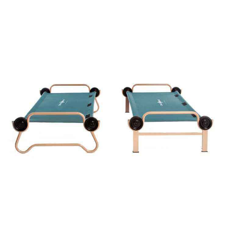 Disc-O-Bed Large Bunks with Organizer Cot - Green Disc-O-Bed Large Bunks with Organizer Cot - Green