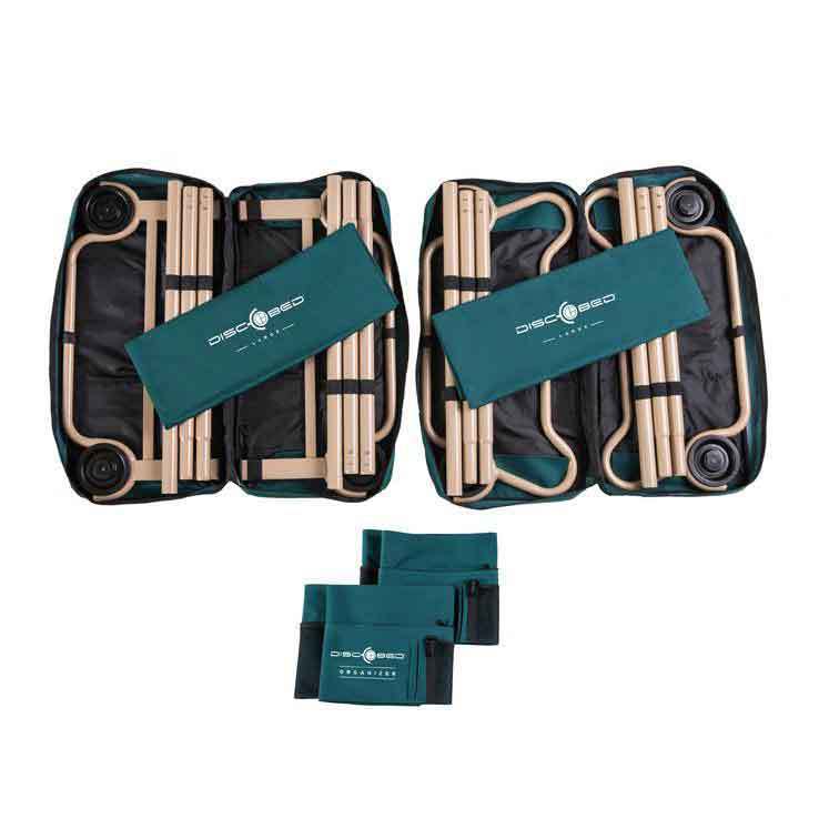 Disc-O-Bed Large Bunks with Organizer Cot - Green Disc-O-Bed Large Bunks with Organizer Cot - Green
