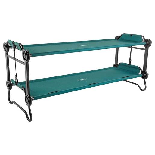 Disc-O-Bed XL 2 Bed Bunk Camping Cot System - Green XL
