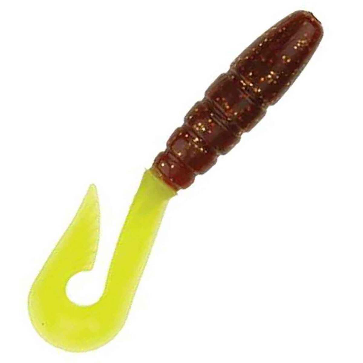 D.O.A. Lures C.A.L. Series CURL-TAIL Grub - Chartreuse