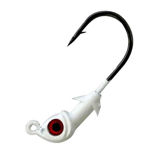 D.O.A. Lures Shad Tail Swimbait Jig Head - White