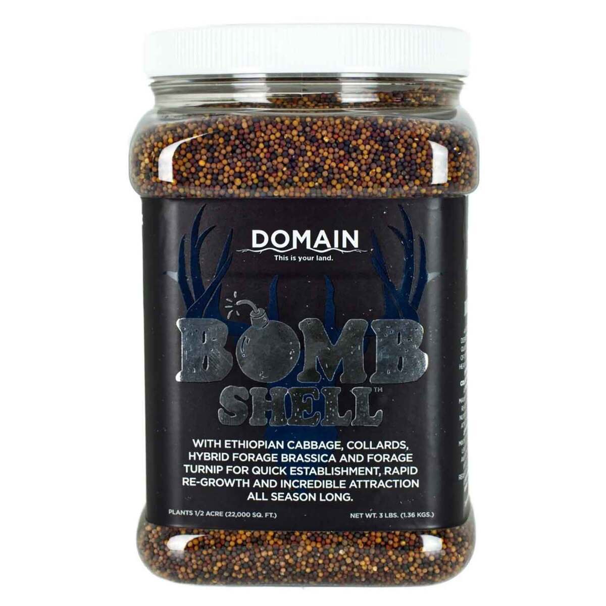 Domain Bombshell Food Plot Mix - 3lbs Domain Bombshell Food Plot Mix - 3lbs