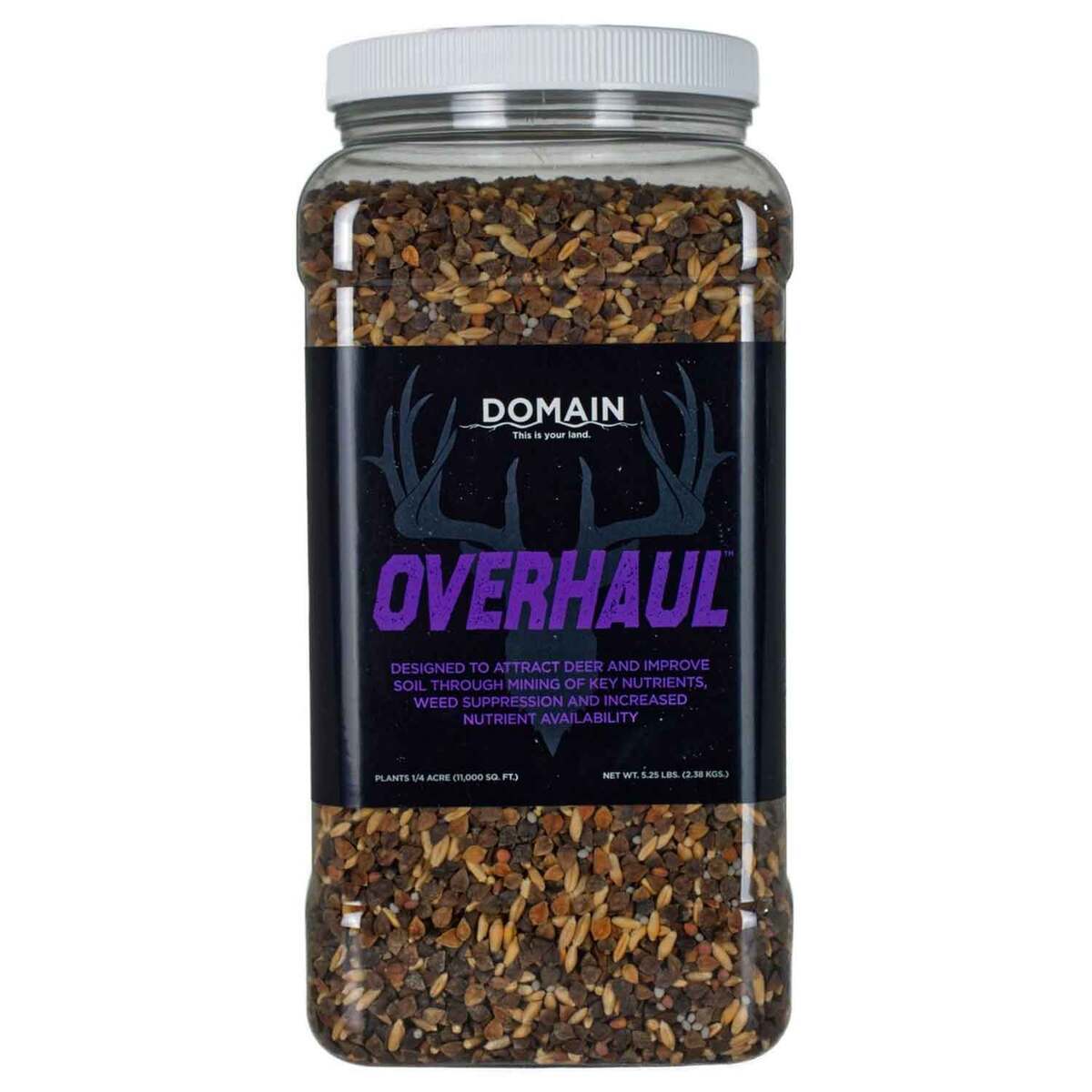 Domain Overhaul Food Plot Mix - 5.25lbs Domain Overhaul Food Plot Mix - 5.25lbs