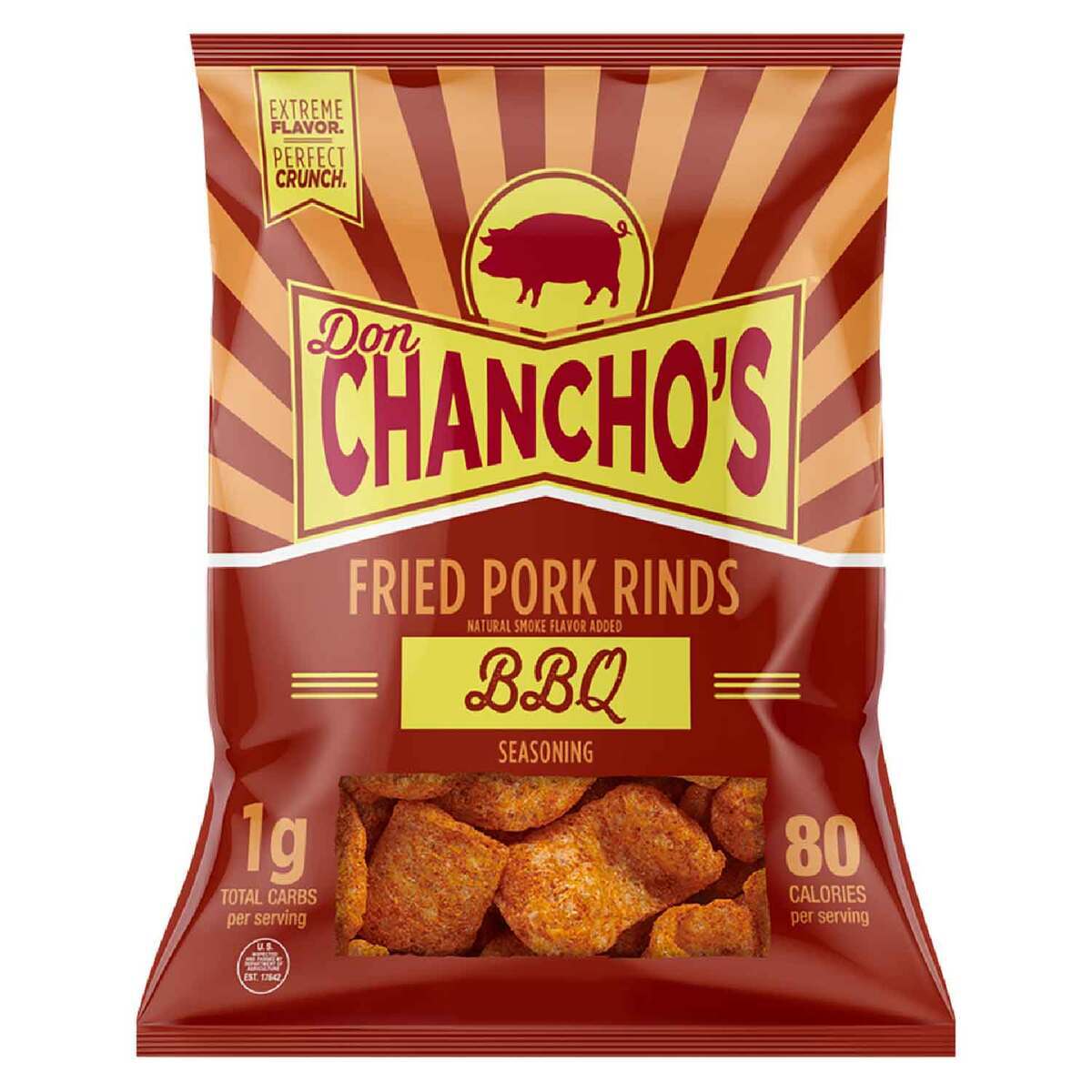 Boro Rind Don Chancho's Pork Rinds 4oz - BBQ | Sportsman's Warehouse