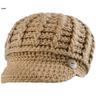 Dorfman Pacific Women's Knit Hat With Button - Camel