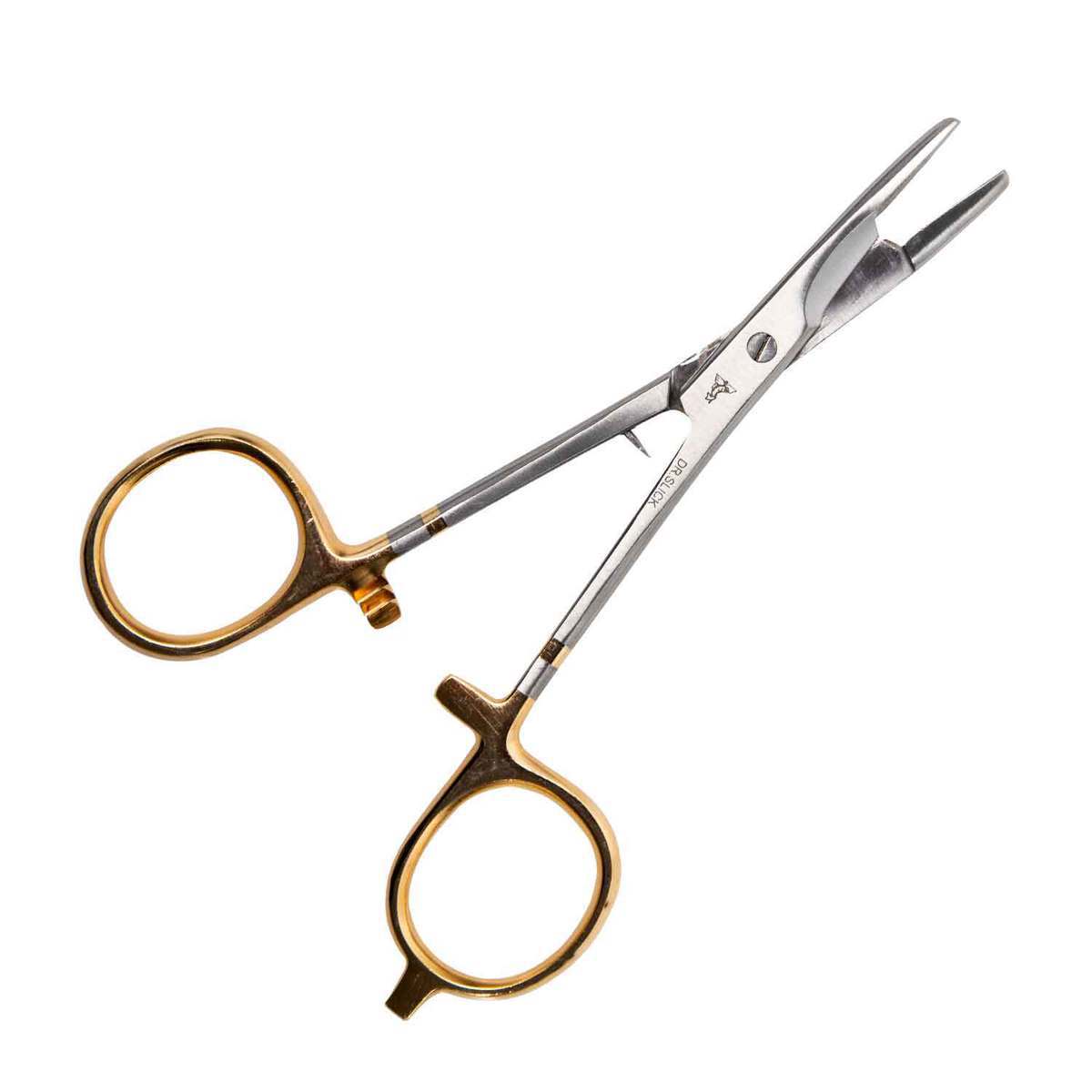 Dr. Slick Straight Tip Scissor Clamp Fly Tying Tool - Gold Loops