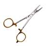 Dr. Slick Straight Tip Scissor Clamp Fly Tying Tool - Gold Loops, 5-1/2in - Gold Loops 5-1/2in