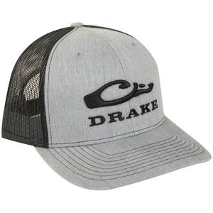 Drake Men's Mesh Back Trucker Hat - Heather/Black