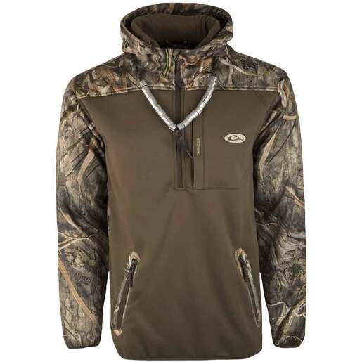 Drake Men's Mossy Oak Shadow Grass Habitat MST Endurance Soft Shell Hunting Hoodie - Mossy Oak Shadow Grass Habitat 3XL - Drake Waterfowl