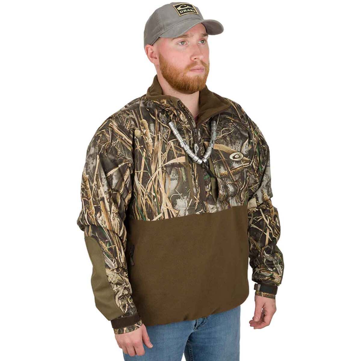 Drake Men's Mossy Oak Shadow Grass Habitat MST Guardian Eqwader Flex Fleece Hunting Jacket Drake Men's Mossy Oak Shadow Grass Habitat MST Guardian Eqwader Flex Fleece Hunting Jacket