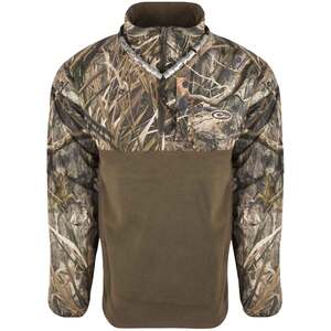 Drake Men's Mossy Oak Shadow Grass Habitat Quarter Zip Refuge Eqwader Hunting Jacket