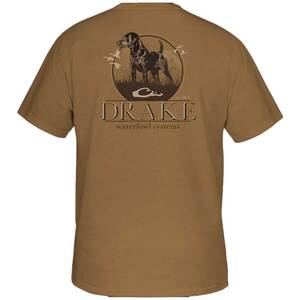 Drake Men's Standing Black Lab Short Sleeve Casual Shirt