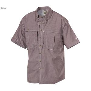 Drake Men's Wingshooter Micro Plaid Short Sleeve Shirt Drake Men's Wingshooter Micro Plaid Short Sleeve Shirt
