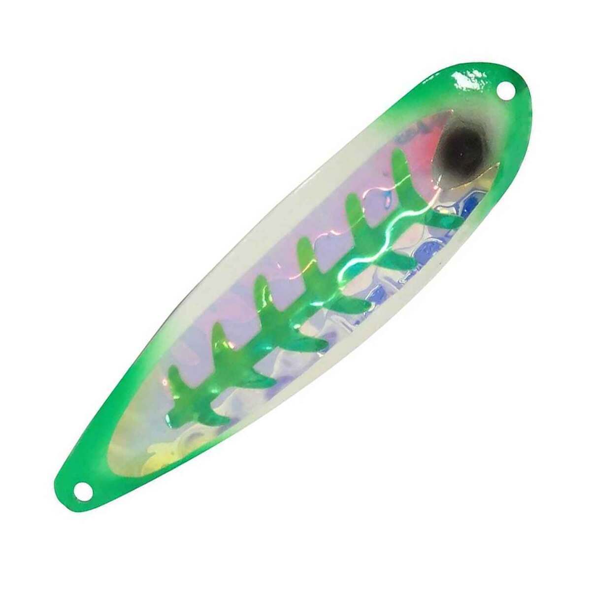 Dreamweaver Magnum Trolling Spoon - Super Glow Green Skinny Jeans UV, 4-3/4in - Super Glow Green Skinny Jeans UV Dreamweaver Magnum Trolling Spoon - Super Glow Green Skinny Jeans UV, 4-3/4in - Super Glow Green Skinny Jeans UV