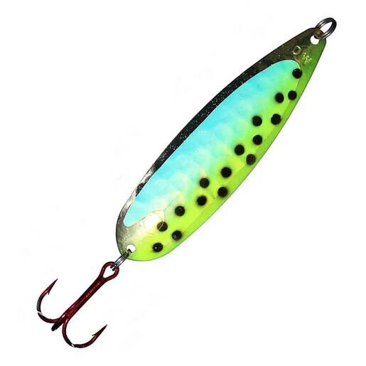 Dreamweaver Magnum Trolling Spoon – Yellow Leopard Double UV DW Mag