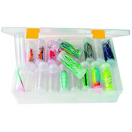 Dreamweaver Tube File Tackle Box – Clear