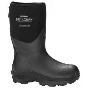 Dryshod Men's Arctic Storm Winter Waterproof Mid Top Pull On Boots - Black/Grey - 10