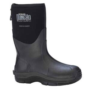 Dryshod Men's Dungho Barnyard Tough Mid Waterproof Pull On Boots - Black - Size 14