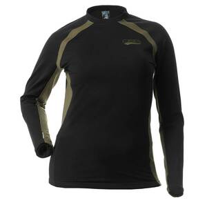 DSG D-Tech Crewneck Base Layer Shirt Black/Olive / 2x