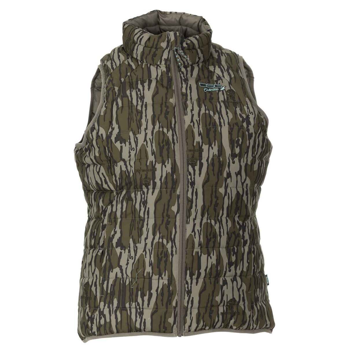 DSG Outerwear Women's Mossy Oak Bottomland Original Reversible Puffer Hunting Vest DSG Outerwear Women's Mossy Oak Bottomland Original Reversible Puffer Hunting Vest