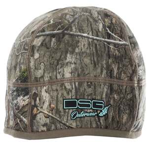 DSG Outerwear Women's Mossy Oak Country DNA Sherpa Fleece Ponytail Hunting Beanie - One Size Fits Most