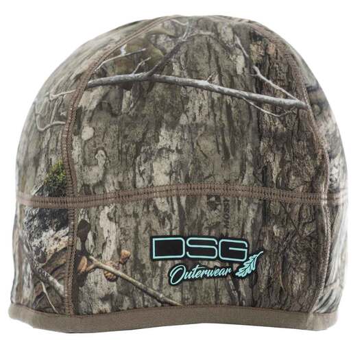 DSG Outerwear Women's Mossy Oak Country DNA Sherpa Fleece Ponytail Hunting Beanie - Mossy Oak Country DNA One Size Fits Most - Dsg Outerwear
