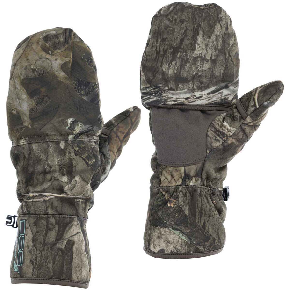 DSG Outerwear Women's Mossy Oak Country DNA Sherpa Flip Top Hunting Mitt