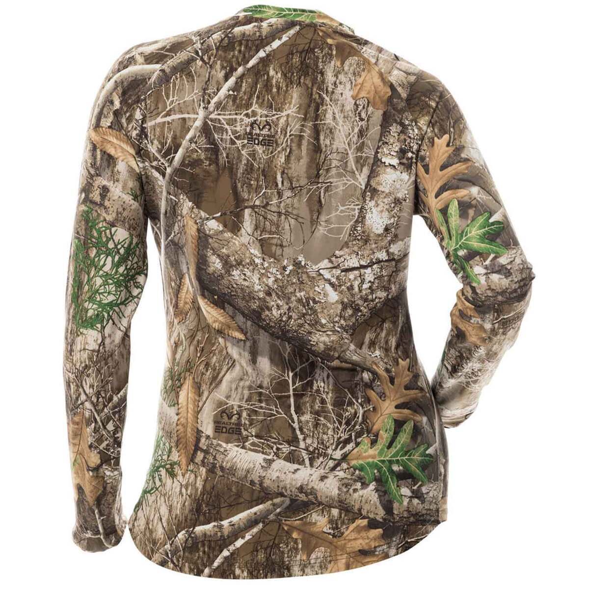 DSG Outerwear Women's Realtree Edge Camo Tech Long Sleeve Hunting Shirt DSG Outerwear Women's Realtree Edge Camo Tech Long Sleeve Hunting Shirt