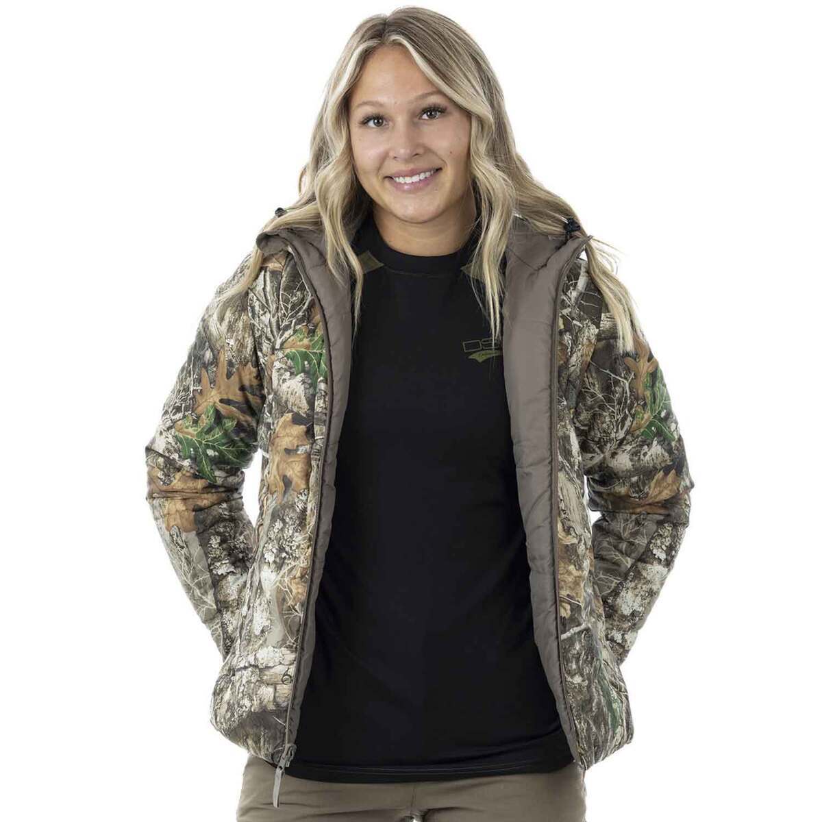 DSG Outerwear Women's Realtree Edge Reversible Puffer Hunting Jacket DSG Outerwear Women's Realtree Edge Reversible Puffer Hunting Jacket