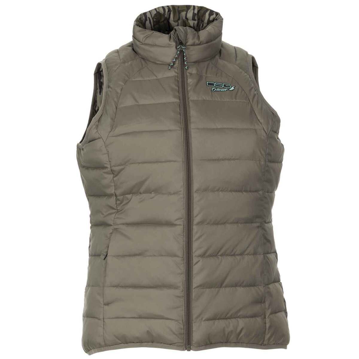 DSG Outerwear Women's Realtree Edge Reversible Puffer Hunting Vest DSG Outerwear Women's Realtree Edge Reversible Puffer Hunting Vest