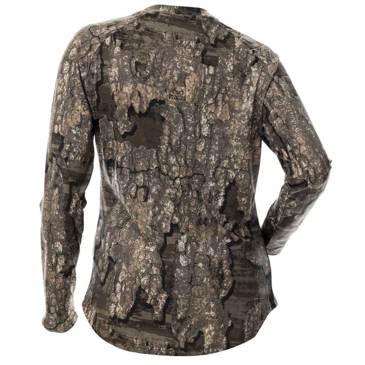 DSG Outerwear Women's Realtree Timber Camo Tech Hunting Shirt DSG Outerwear Women's Realtree Timber Camo Tech Hunting Shirt