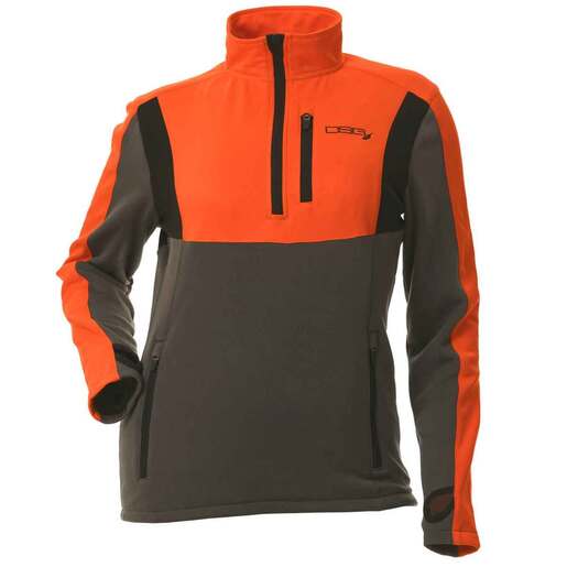 DSG Outerwear Women's Upland Performance Fleece Hunting Jacket - Blaze Orange/Stone 3XL - Dsg Outerwear