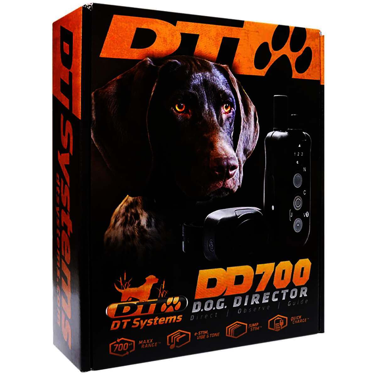 DT Systems D.O.G. Director 700 Electric Collar - Black - Black 6in - 22in DT Systems D.O.G. Director 700 Electric Collar - Black - Black 6in - 22in