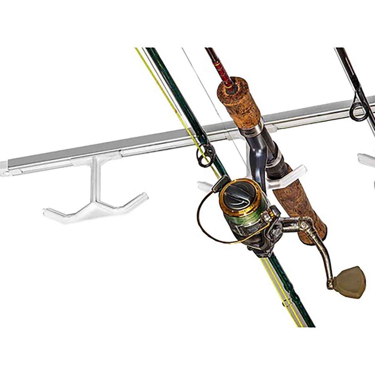 Dubro Fishing Hang-M-High Ceiling Rod Rack - Silver, 25in, 8 Rod - Silver Dubro Fishing Hang-M-High Ceiling Rod Rack - Silver, 25in, 8 Rod - Silver