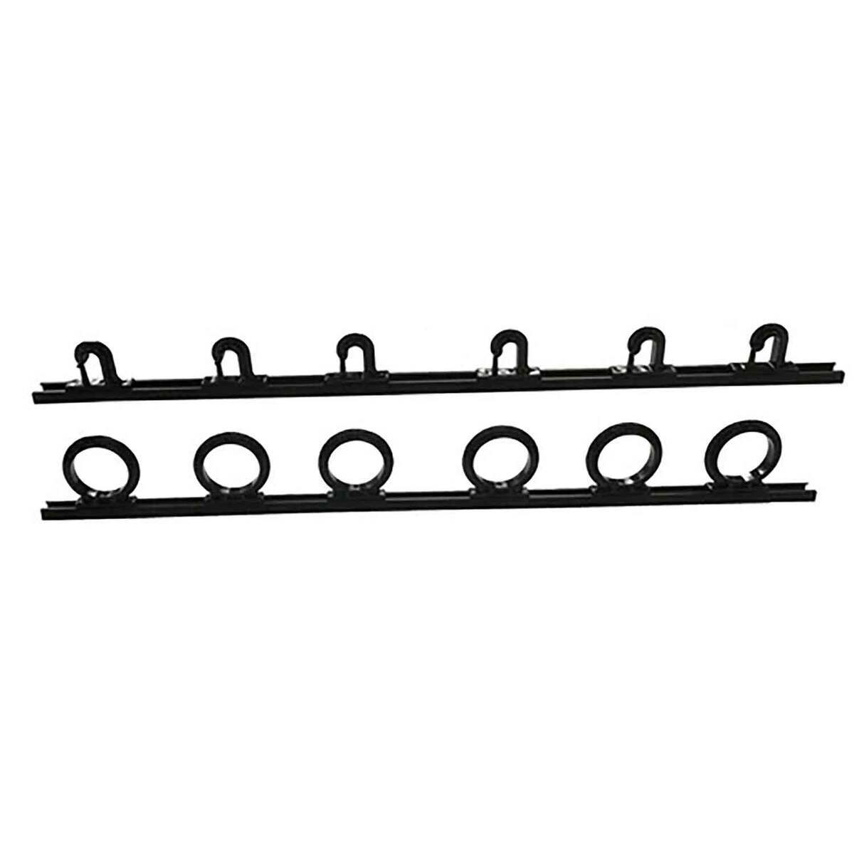 Dubro Fishing Trac-A-Rod Black Fishing Rod Rack - 2ft, Black, 6 Rods ...