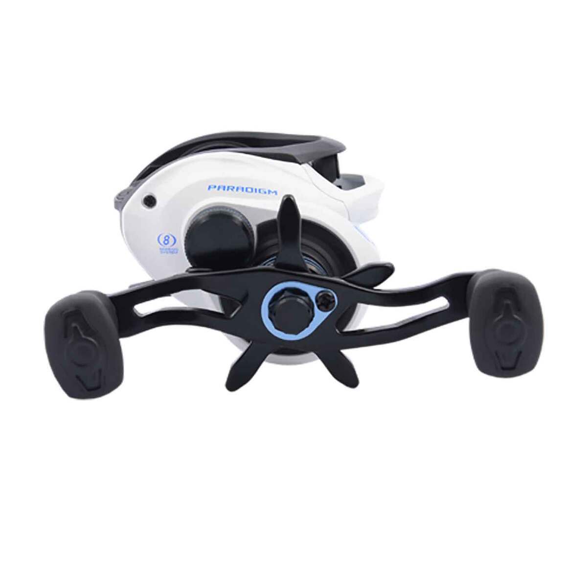 Duckett Fishing Jacob Wheeler Series 100 Casting Reel - Size 100, Right Retrieve - White/Black 100 Duckett Fishing Jacob Wheeler Series 100 Casting Reel - Size 100, Right Retrieve - White/Black 100