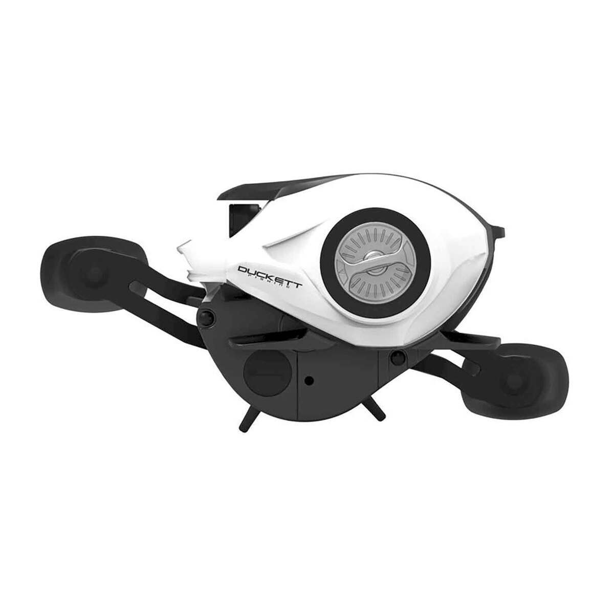Duckett Fishing Paradigm CWx100 Series Casting Reel - Size 100, Right Retrieve - White/Black 100 Duckett Fishing Paradigm CWx100 Series Casting Reel - Size 100, Right Retrieve - White/Black 100