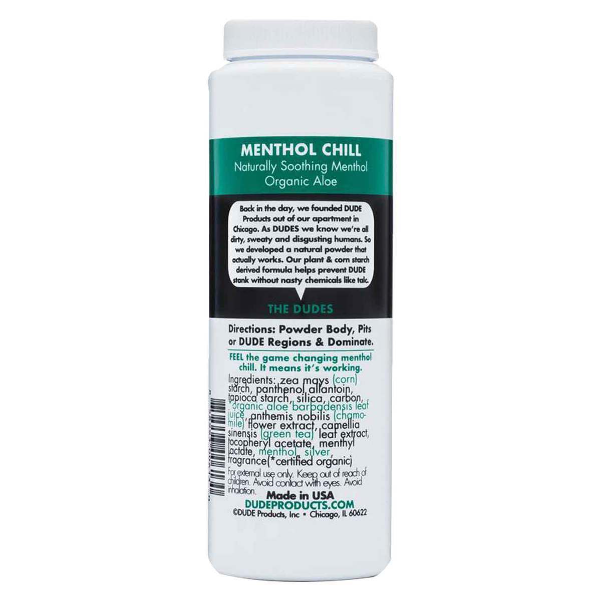 Dude Powder - Menthol Chill - 4oz - Menthol Chill 4oz | Sportsman's ...