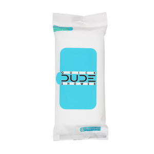 Dude Wipes Quick Body Shower 8ct Dispenser Pack