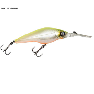 Duel Hardcore Shad Suspending Crankbait - Ghost Pearl Chartreuse, 3/8oz, 3in, 11ft