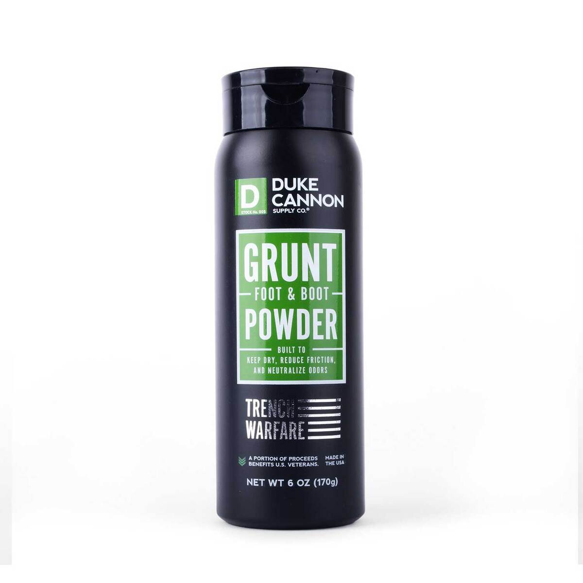 Duke Cannon Grunt Foot & Boot Powder - 6oz Duke Cannon Grunt Foot & Boot Powder - 6oz
