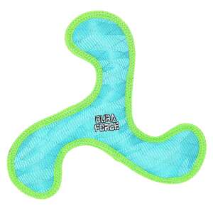 Duraforce Boomerang Tiger Blue Woven Mesh Retrieving Dog Toy