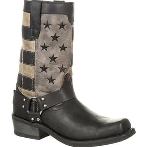 Durango Men's Black Faded Flag Harness Western Boots