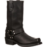 Durango Men's Harness 11in Western Boots - Oiled Black - Size 8 E - Oiled Black 8