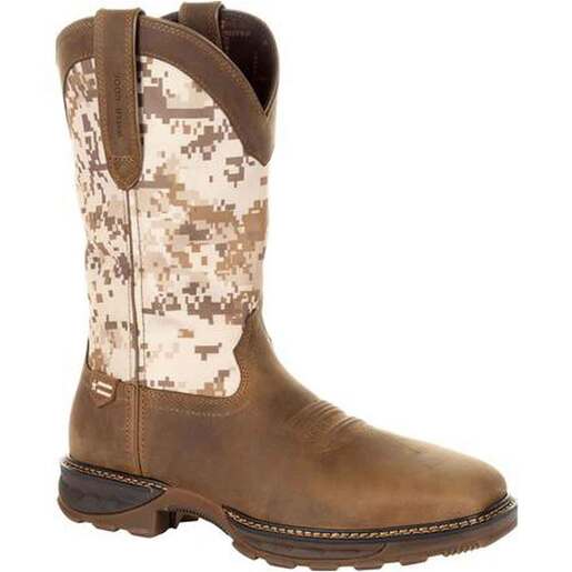 Durango Men's Maverick XP Waterproof 12in Work Boots - Dusty Brown/Desert Camo 10.5