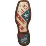 Durango Men's Rebel Distressed Flag Embroidery 12in Western Boots