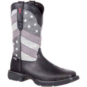 Durango Men's Rebel Faded Black Flag Western Boots