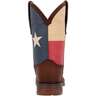 Durango Men's Rebel Texas Flag Western Boots - Dark Brown - Size 10 EE - Dark Brown 10